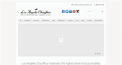 Desktop Screenshot of losangeleschauffeur.com